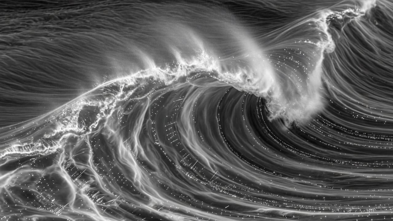 Simulation concept: plasma wakefield wave with particles riding the crest